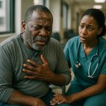 Man experiencing chest pain needing urgent care Nairobi Kenya, abyan hospital